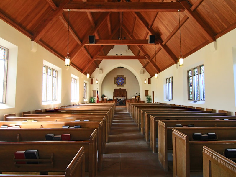 A church sanctuary